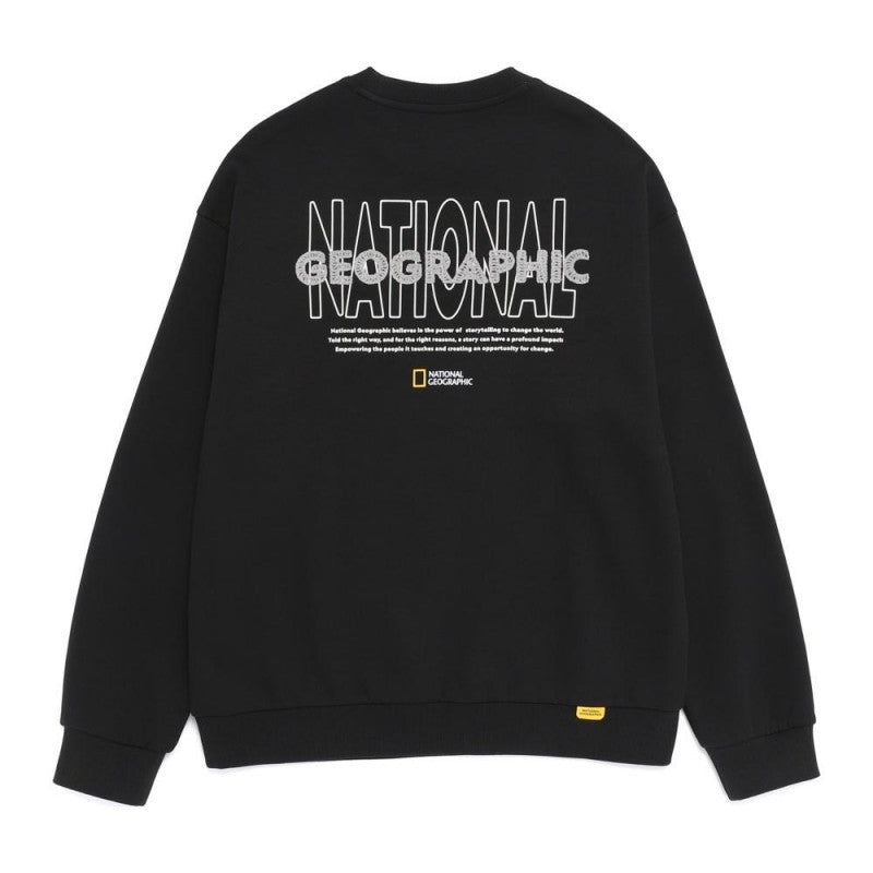 男女同款【WE ARE】韓國國家地理圓領大學T衛衣N261USW020