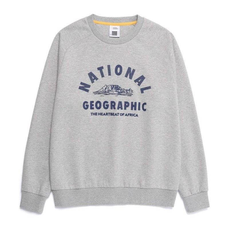 男女同款【WE ARE】韓國國家地理圓領 大學T衛衣N261USW021