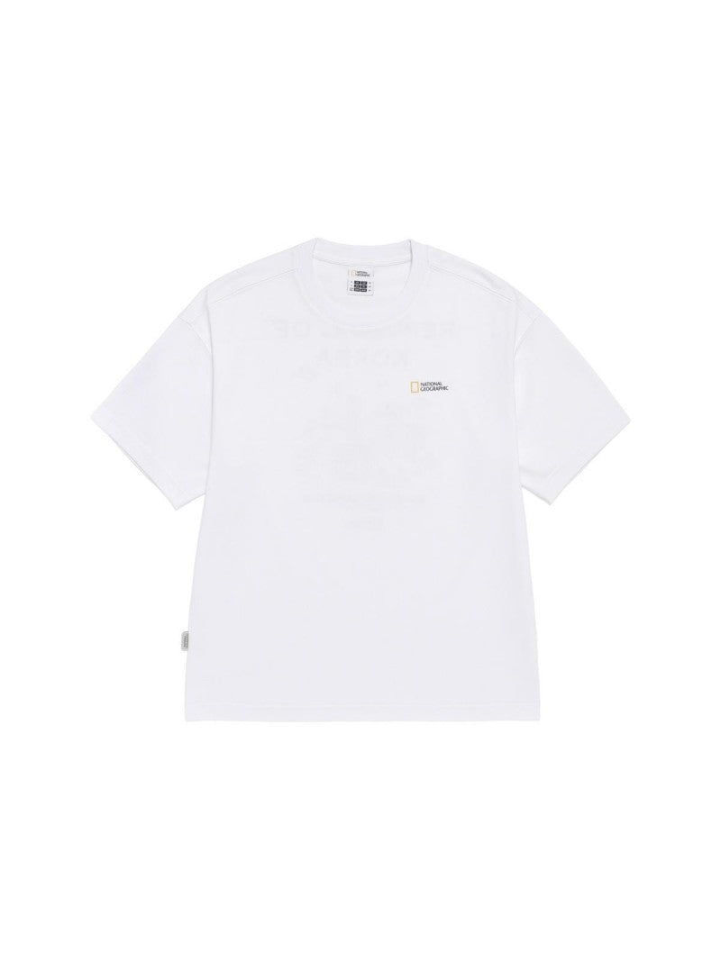 【WE ARE】韓國國家地理休閒背面韓國膠印短袖T恤 N262UTS622