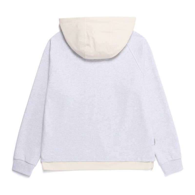 女款【WE ARE】韓國國家地理連帽拼色大學T衛衣N261WHD020