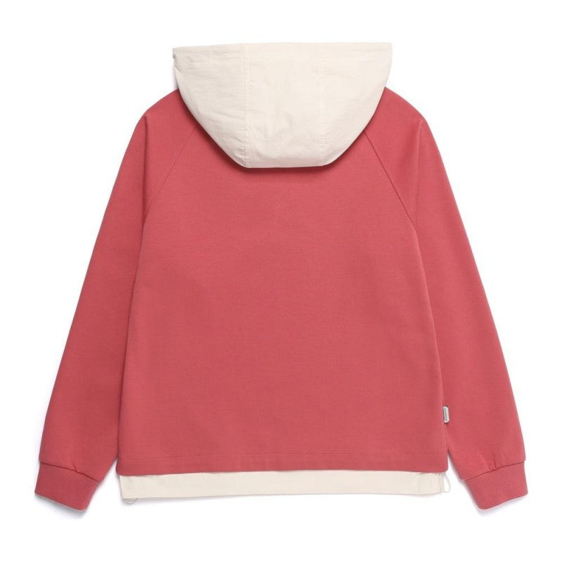 女款【WE ARE】韓國國家地理連帽拼色大學T衛衣N261WHD020