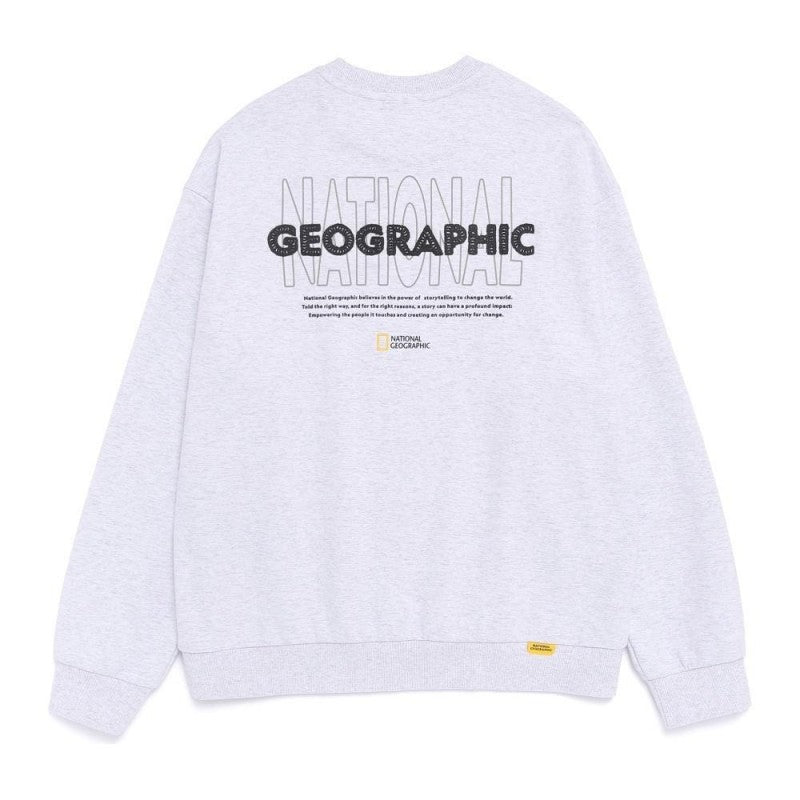 男女同款【WE ARE】韓國國家地理圓領大學T衛衣N261USW020