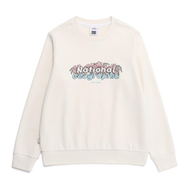 女款【WE ARE】韓國國家地理圓領大學T衛衣N261WSW020