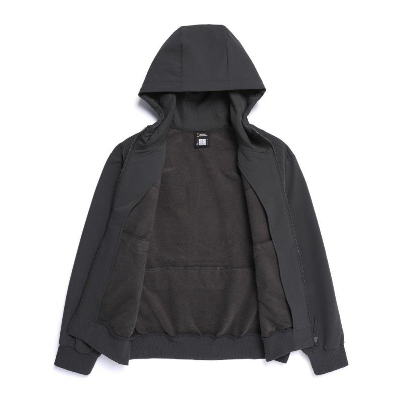 女款【WE ARE】韓國國家地理加絨拉鏈連帽外套N254WFT050