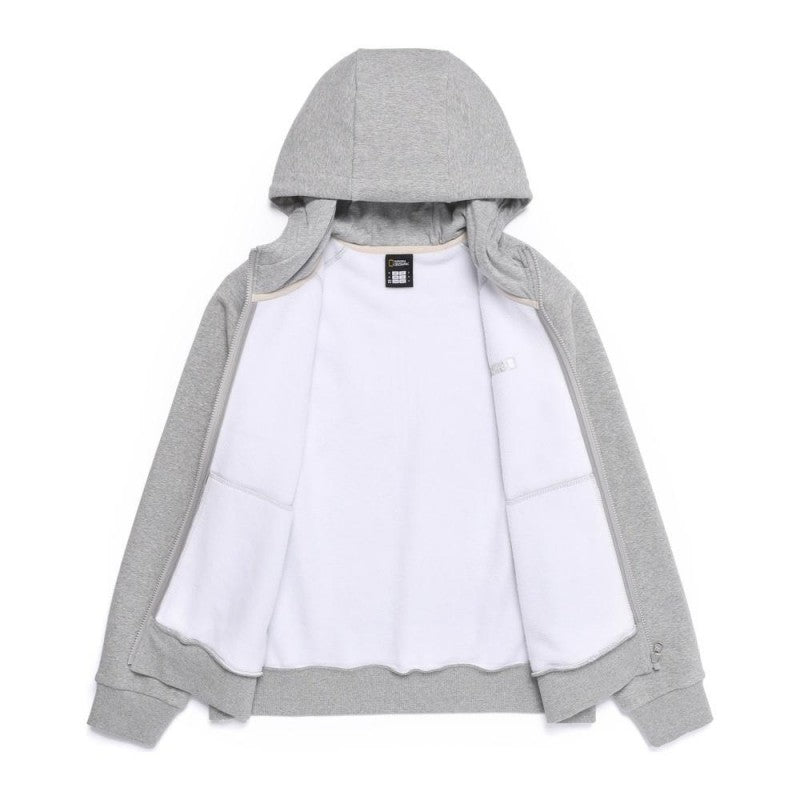 女款【WE ARE】韓國國家地理加絨拉鏈連帽外套N254WFT040