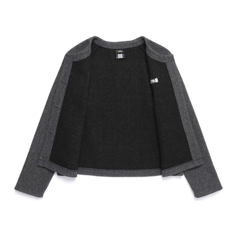 【現貨】女款【WE ARE】韓國國家地理毛呢圓領外套N254WFT210