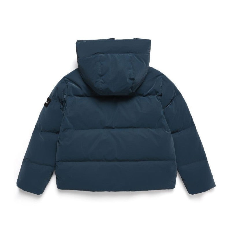 ＊折扣款【WE ARE】韓國國家地理（有臂章）光澤感連帽鵝絨羽絨外套 N244UDW980/N244UDW180