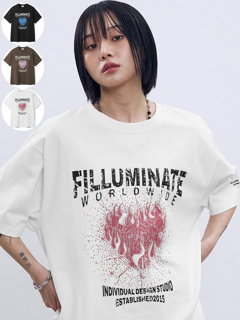 【WE ARE】韓國FILLUMINATE休閒短袖T恤FBEUUTS155